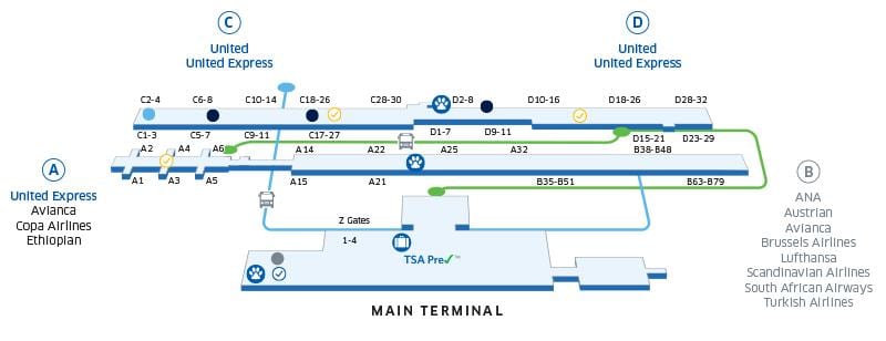 kort af washington dc eftirlitið flugvöllur