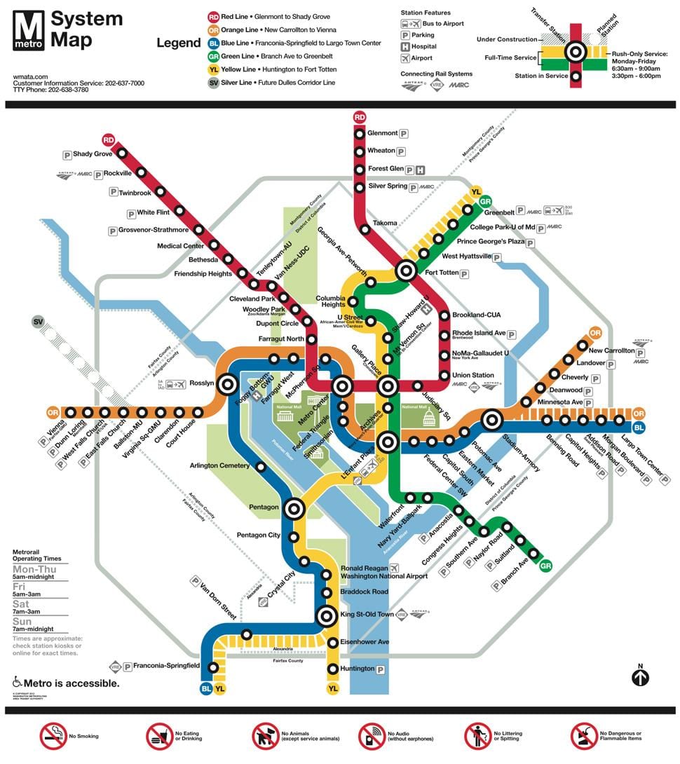 dca metro kort