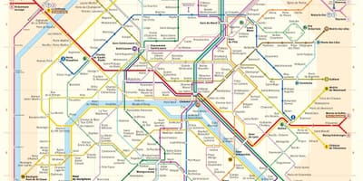 Washington dc metro kort með götum