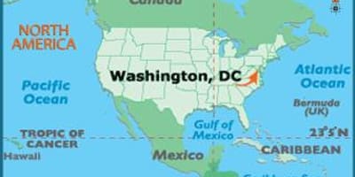 Washington á heiminum kort