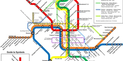 Washington næsta strætó kort